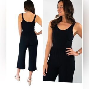 Emily Daniels wide strap jumpsuit size medium  women black